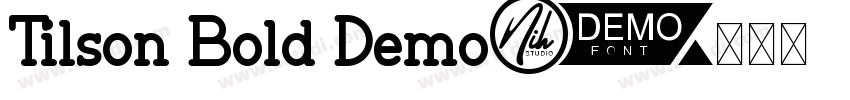 Tilson Bold Demo字体转换